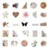 10/30/60/120PCS Retro Art Flower Butterfly Aesthetic Stickers Vintage Decal Laptop Phone Luggage Scrapbook Car Graffiti Sticker 4