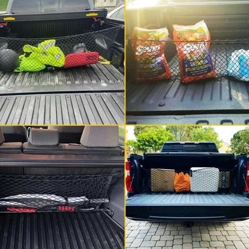 Universal Large Elastic Nylon Mesh Cargo Net for Vehicle Storage and Organization