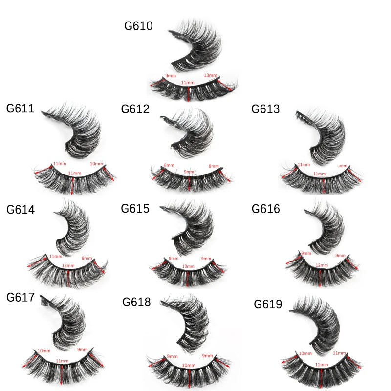 Description Picture 6 of itemFluffy 3D Mink Lashes brushes tweezer Natural Eyelash Dramatic False Eyelashes Makeup Fake Eyelash Extension maquiagem tools set