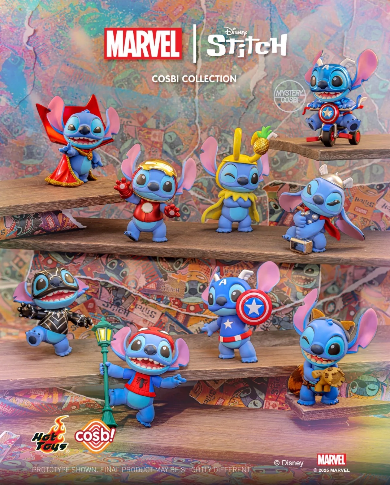 Hot Toys Marvel Stitch Cosbi Series фигурка-сюрприз | AliExpress