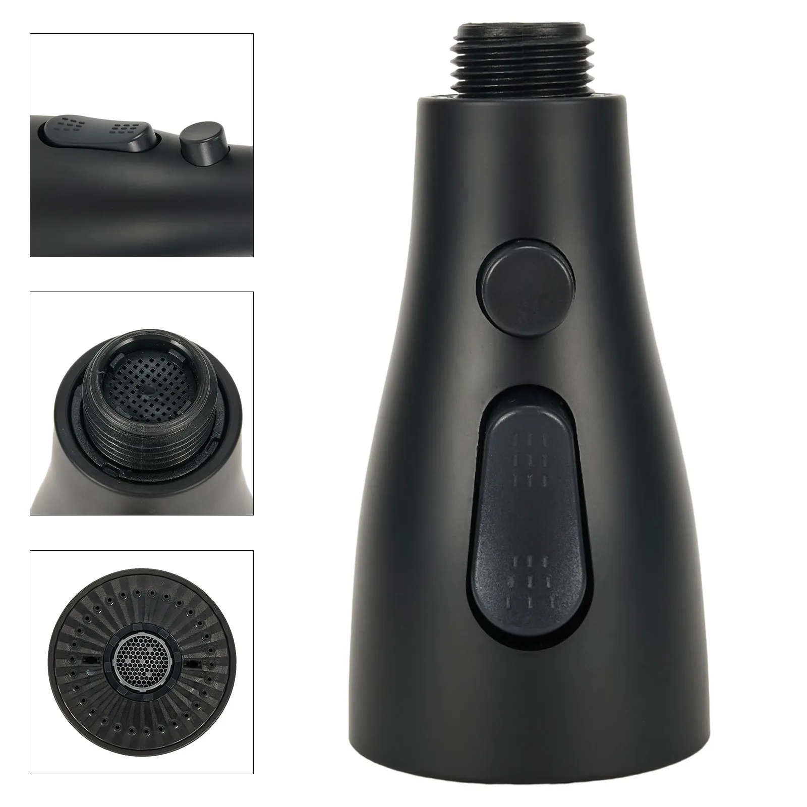 Water-Saving Pull-Out Faucet Sprayer Nozzle with 3 Spray Modes