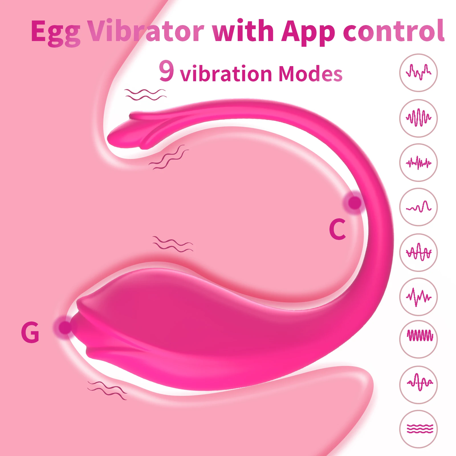 Wireless App Control Vibrator Bluetooth G Spot Clit Stimulator_voghion.com