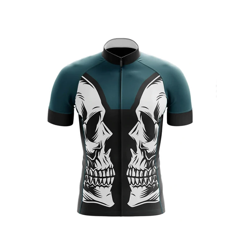 thumbnail image 1 of Camiseta de ciclismo con calaveras para hombre, ropa de ciclismo de montaña, de secado rápido, para descenso y carretera, 1 of 5