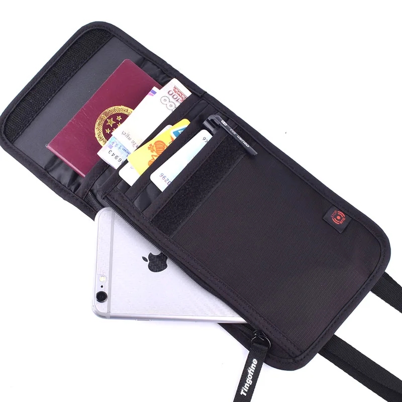 Travel Neck Ultra Slim Wallet Passport Holder RFID Blocking Hidden Money Pouch Security For Men Women wallet card holder,card holder,credit card holder,passport holder