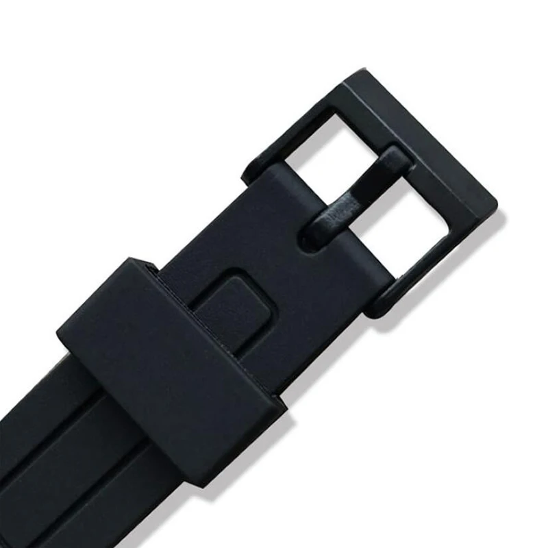 Universal Black Resin Watchband Strap (16mm, 18mm, 20mm)