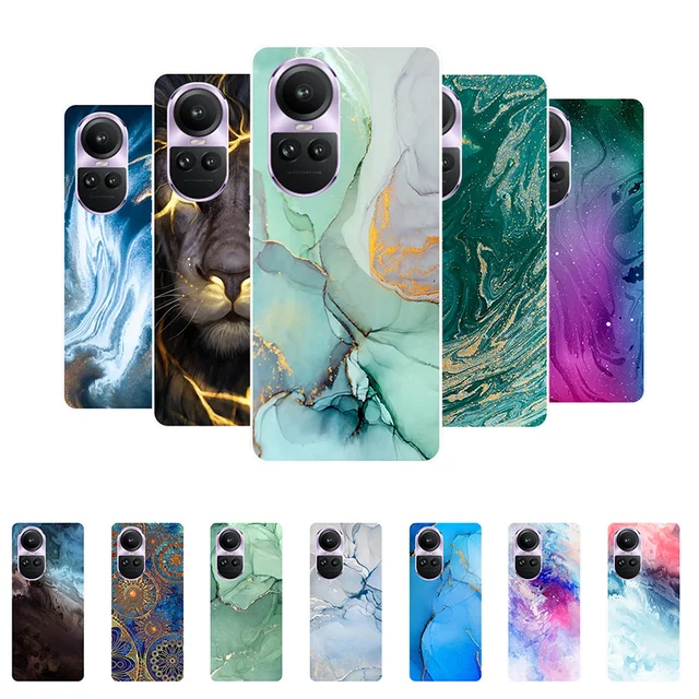 For Funda Oppo Reno 10 Pro Case Cph2525 Soft Silicon Marble Back Cover  Phone Case For Oppo Reno 10 Pro 5g Case Reno10 Pro Global - Mobile Phone  Cases & Covers - AliExpress