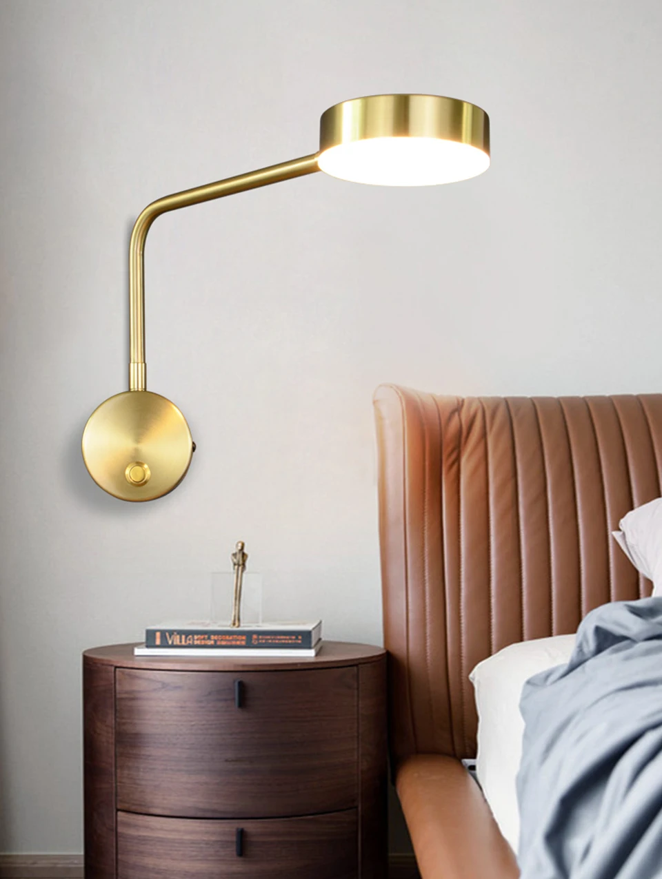 Moderne Wand Lichter Nacht Für Schlafzimmer Arm Swivel LED Wand Lampe Wohnzimmer Hause Beleuchtung Mit Schalter Wand Leuchte – Detail 3