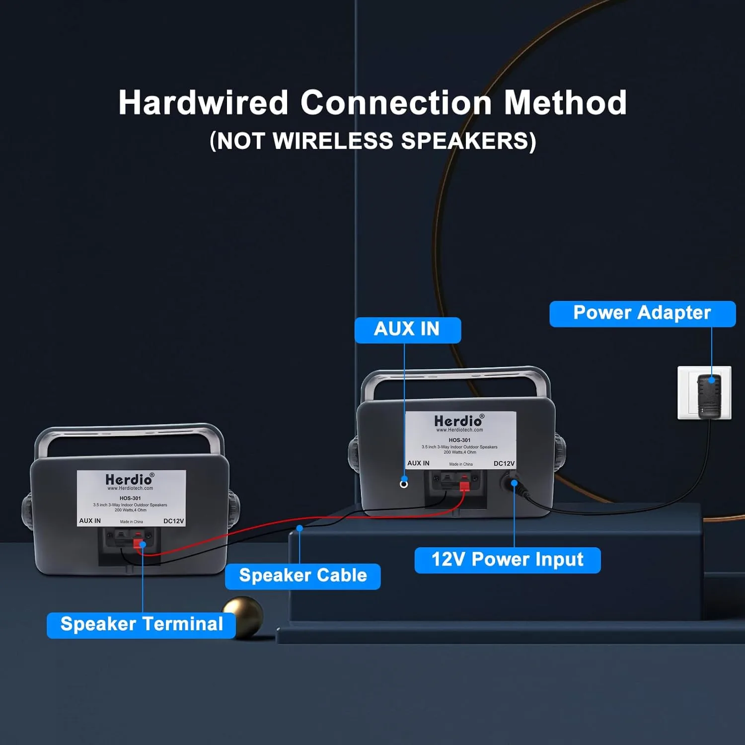 مكبرات صوت بخاصية البلوتوث خارجية مقاس 3.5 بوصة مق...