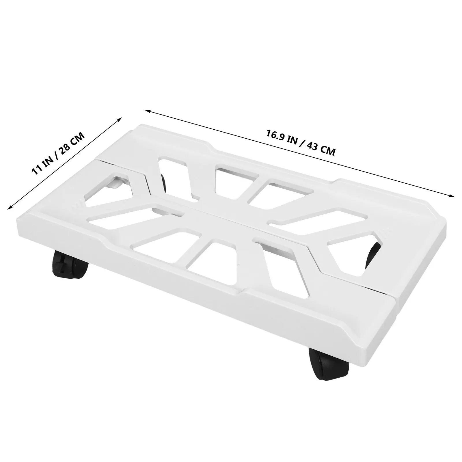 헤비 듀티 조절식 PC 타워 스탠드, 카펫 바닥용 데스크탑 컴퓨터 케이스 홀더, 부드러운 바퀴, 간편한 청소 및 유지보수