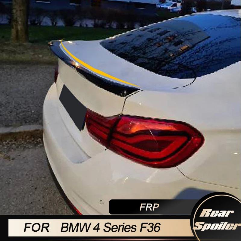 

Car Rear Trunk Spoiler Wings For BMW 4 Series F36 2014-2019 Racing Rear Boot Lid Wing Lip Spoiler Accessories FRP Gloss Black