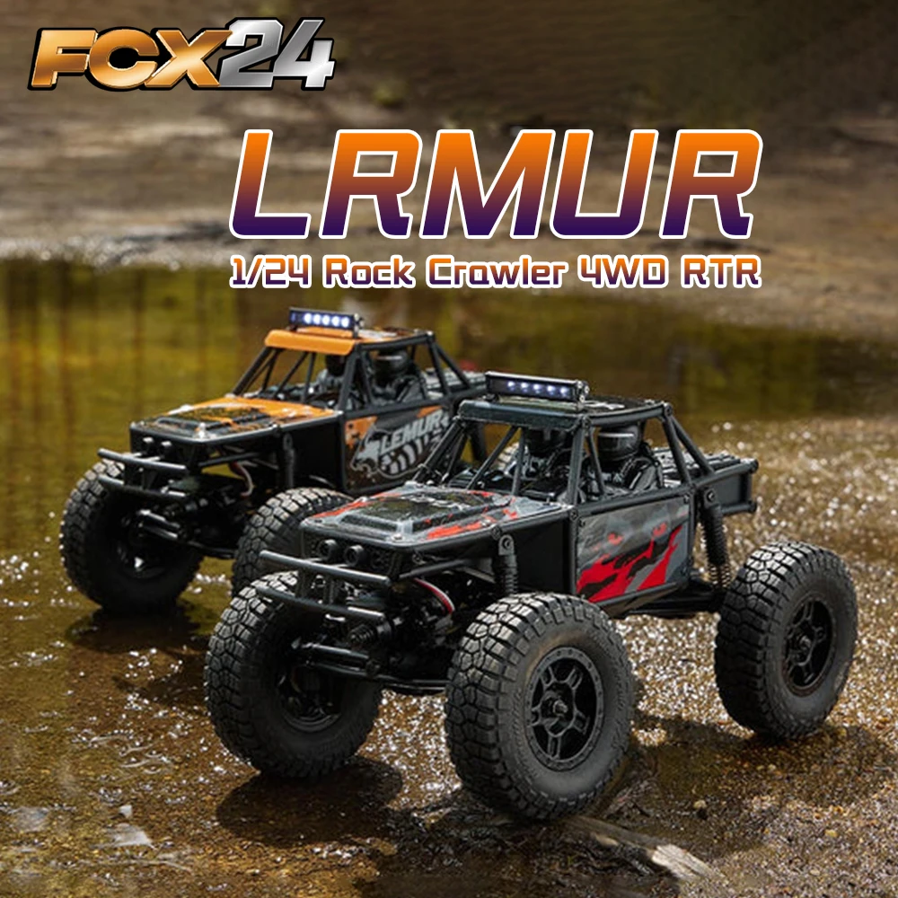 1/24 RC 자동차 FCX24 레무르 RTR 4WD 4X4 2.4GHz 1/24 RC 전기 리모컨 모델 자동차 락 크롤러, 성인 어린이 장난감 선물, 신제품