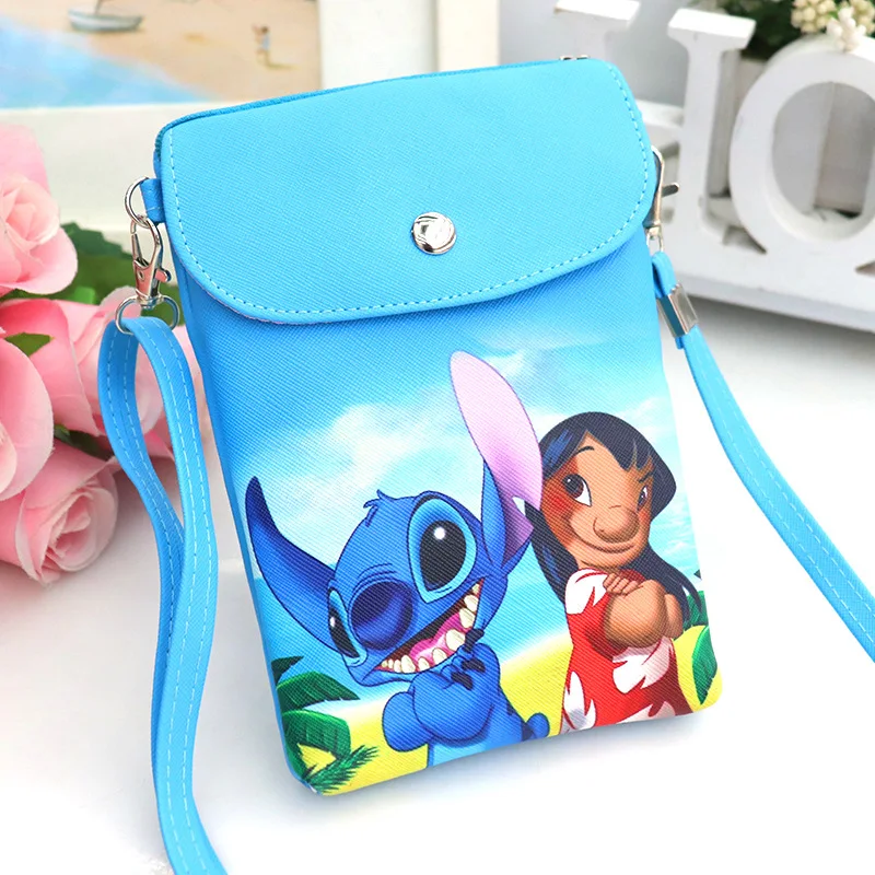 Kawaii Stitch Crossbody Bag with Adjustable Shoulder Strap, Handbag with  Zipper Cute Anime Stitch Coin Wallet Purse Shoulder Bag Coin Pouch