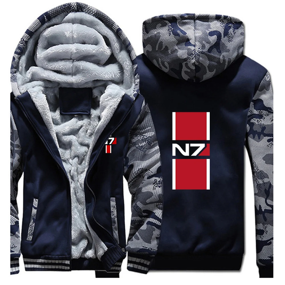 Men Autumn Winter Long Sleeve Hoodie Outdoor Warm Thickened