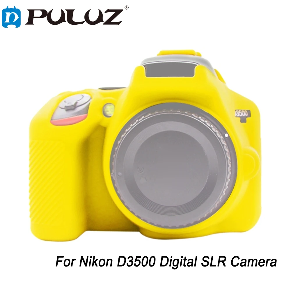 PULUZ Soft High Quality Natural Silicone Material Protective Case for Nikon D3500 Digital SLR Camera Protect Housing and Keypad