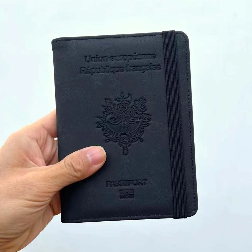 Personal isierte geprägte Pass hülle Frankreich mit Namen Passport abdeckungen für francais Mädchen Pass maßge schneiderte Abdeckung – Detail 6