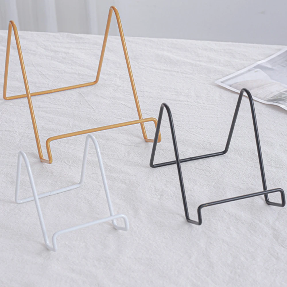 Iron Art Magazine Display Stand Metal Easel Stand For Photo Picture Frame Storage Rack Wedding Photo Book Pedestal Holder storage racks magazine holder