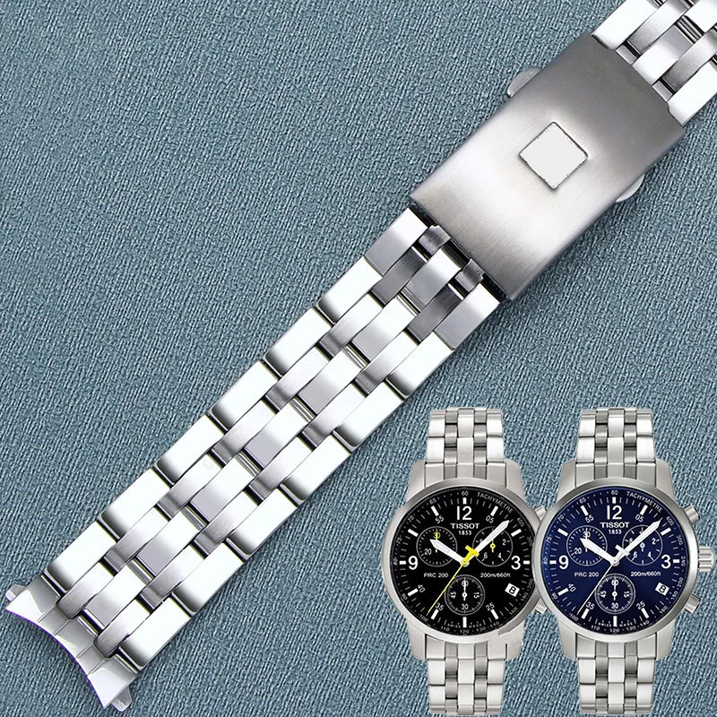 

Ремешок стальной для часов Tissot 1853, оригинальный мужской браслет, стальной браслет для часов T17 T461 T055 T014 Prc200
