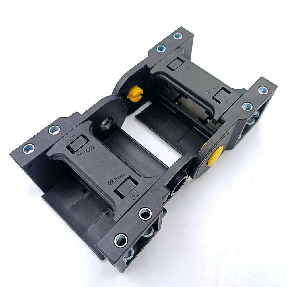 JFLO 20 Series Wire Carrier Cable Drag Chain Terminal Set Reinforced Plastic Semi-Closed Towline Fitting Connector Joints