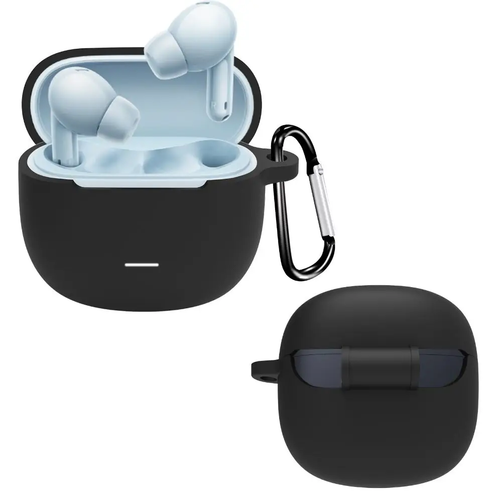 Silicone Protective Case Anti-Scratch Shockproof Protector With Hook Headphone Accessories Cover Shell for Redmi Buds 6 lite