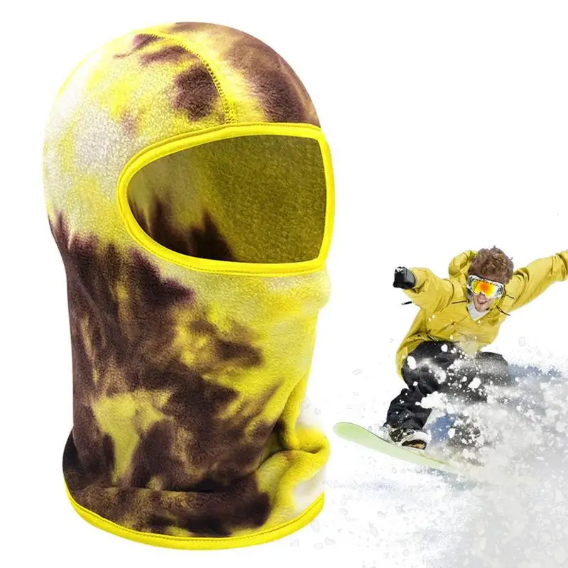 

Outdoor Sport Face Mask Winter Warm Polar Fleece Tie-Dye Dye Head Cover Climb Skiing Cycling Neckerchief Windproof Hat