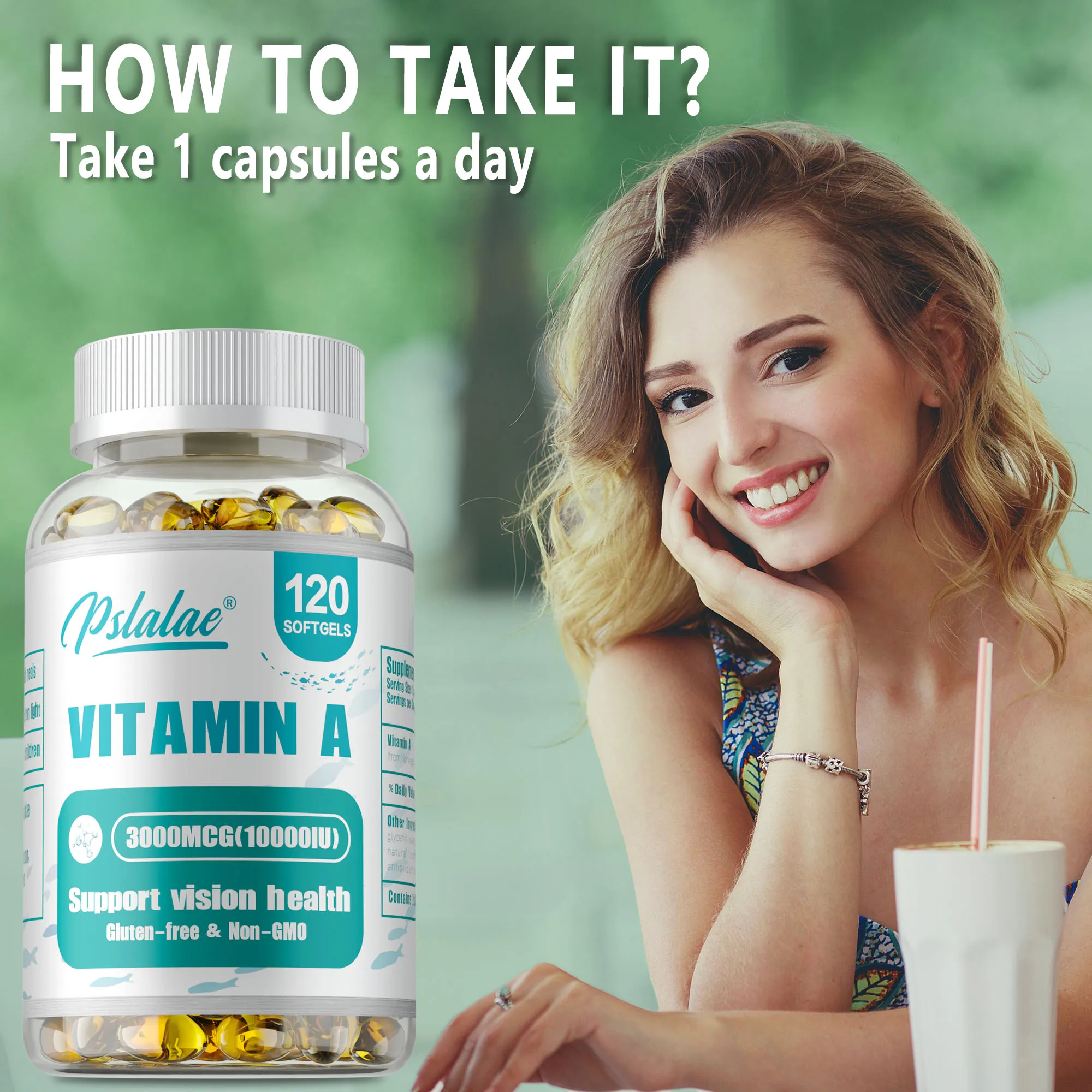 Vitamin A - Brightens Skin, Antioxidant Activity Supplement,Supports Vision and Cell Health, Boosts Immunity - 120 Capsules - Image 6