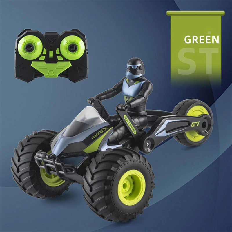 RC Motorcycle 2.4G Remote Control Stunt Car 360° Rotating Electric Toy Car Beach Buggy Boy Toy Gift 1 RC Motorcycle 2.4G Remote Control Stunt Car 360° Rotating Electric Toy Car Beach Buggy Boy Toy Gift 1