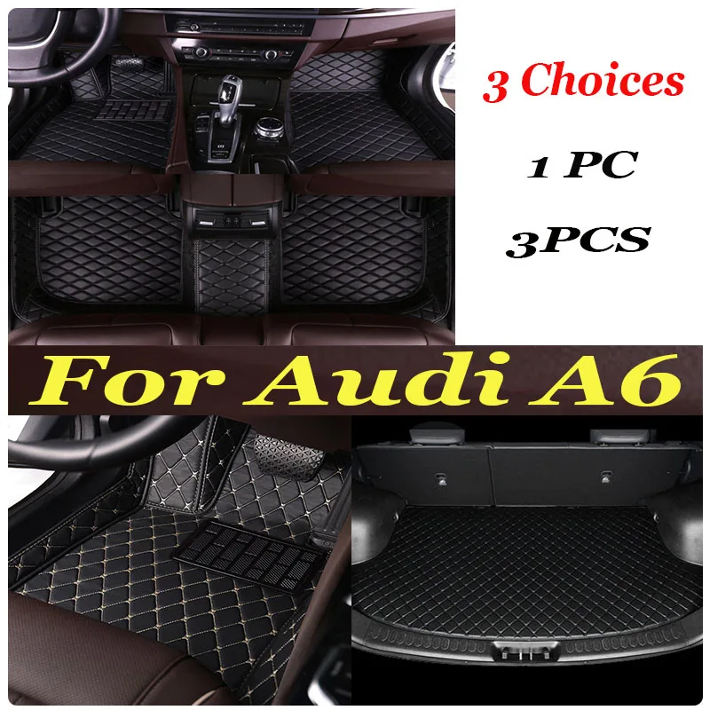 

Artificial Leather Custom Car Floor Mats for Audi A6 Avant 4G5 4GD C7 A6 Allroad 4GH 4GJ 2007-2018 Year Interior Details