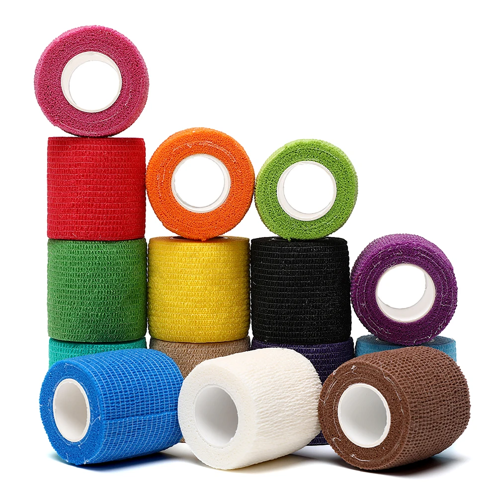 Bandage élastique Sport Tape Athletic Wrap Tape Self Adhesive Tape  Elastoplast Sports Protector Genou Doigt Cheville Paume Épaule