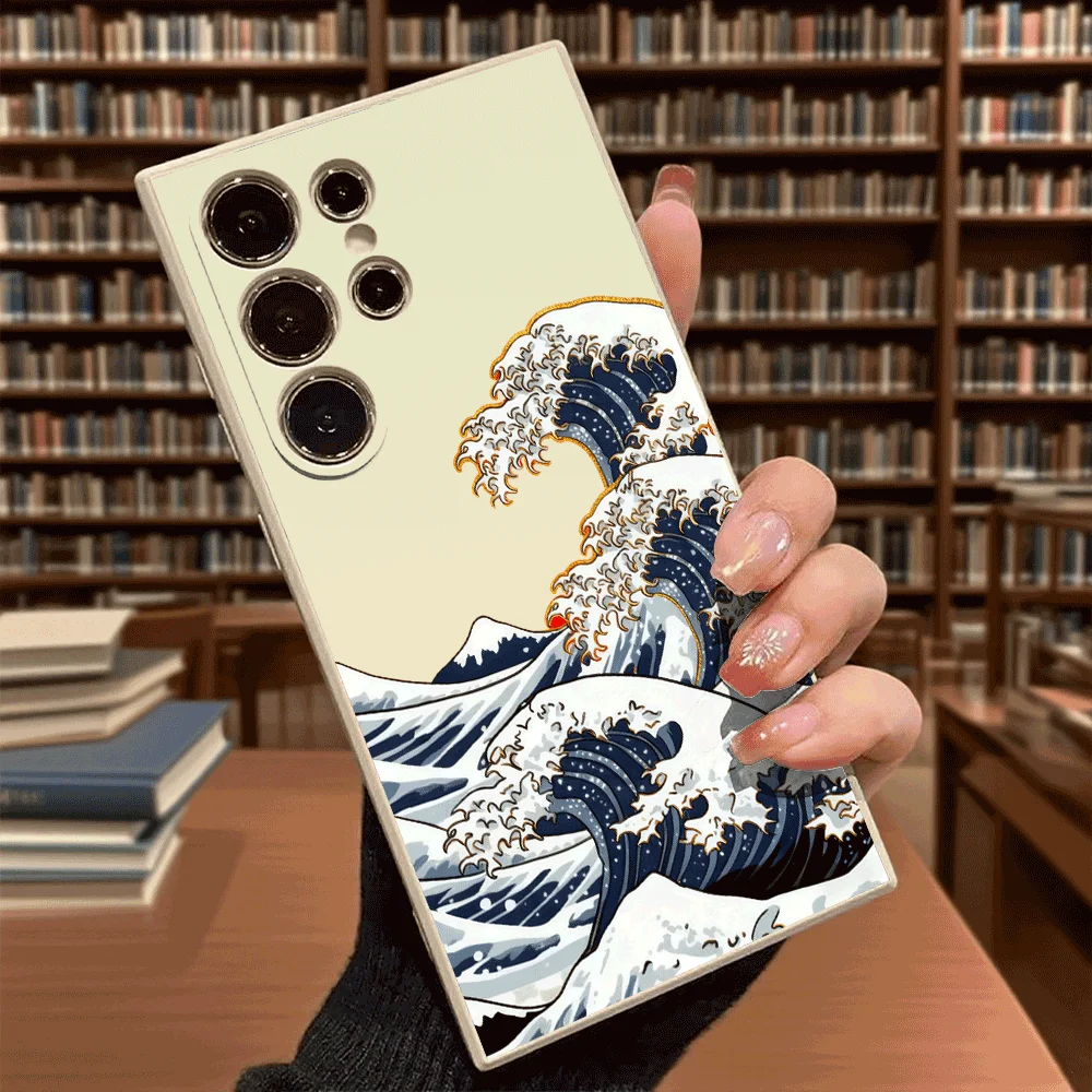 Great Wave Off Kanagawa Style Shockproof Soft TPU Slim Fit Case