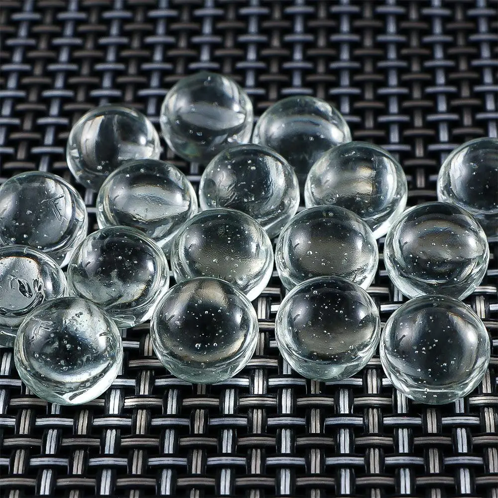 20pcs/pack 10mm 14mm 16mm Glass Balls Transparent Solid Marble for Slingshot Shooting & Marble Track & Traditional Marbles Games 3
