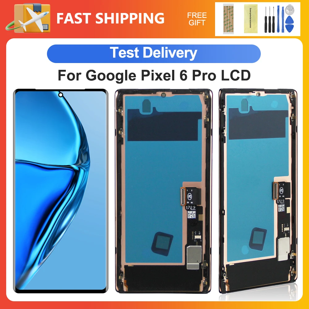 Per Google Pixel 6 Pro 6.7 ''Amoled Google Pixel 6 Pro Gluog G8Vou Display Lcd Touch Screen Digitizer Assembly Sostituzione