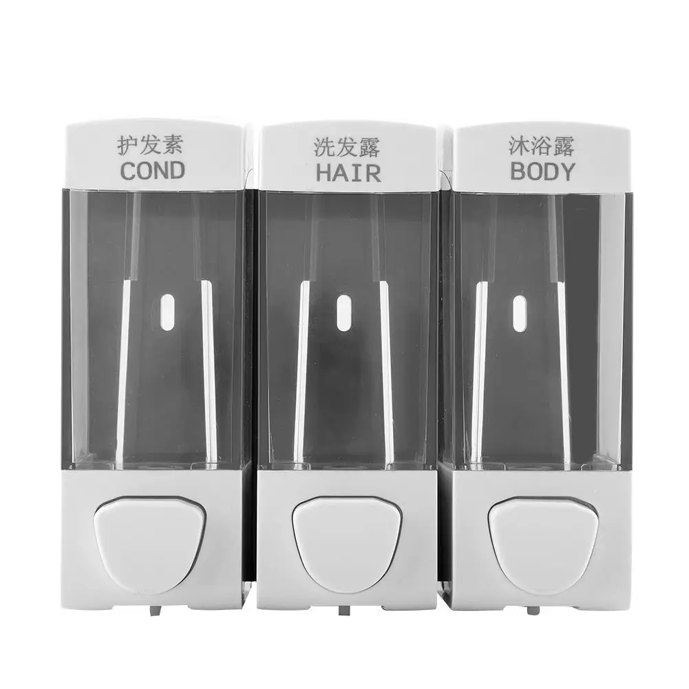 

Настенный дозатор жидкого мыла 350 мл с 3 отделениями