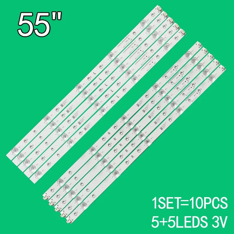 LED backlight strip For 55pus6804 LB-GM3030-GJ0D22555X10AN22-R-1-H L T 55pus7304 55pus6704 55PUS7394 55PUS7504 led backlight strip for led55d2000i led55c2080i led55c2000i svj550ab9 rev01 r l type 6led 140610 lb c550f13 e1 l g1 se1 e2