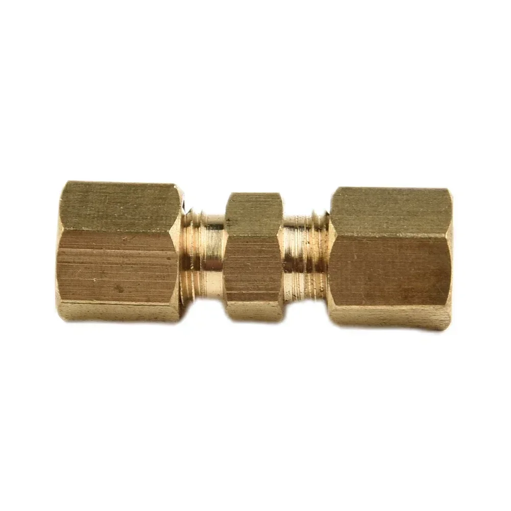 10pcs Brake Fittings Brass Inverted Pipeline Accessory Connector Unions Tools Union Adapter Flare Fitting Compression