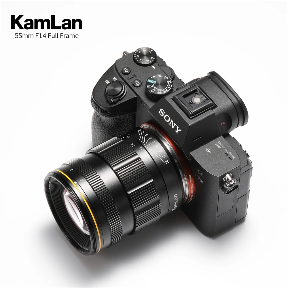 카믈란 55mm f1.4 풀프레임 렌즈 수동 초점 렌즈 ( E/ 니콘 Z/ 캐논 R 마운트 미러리스 카메라 ZVE-10 R5 R6 ZFC Z5 Z6 호환)