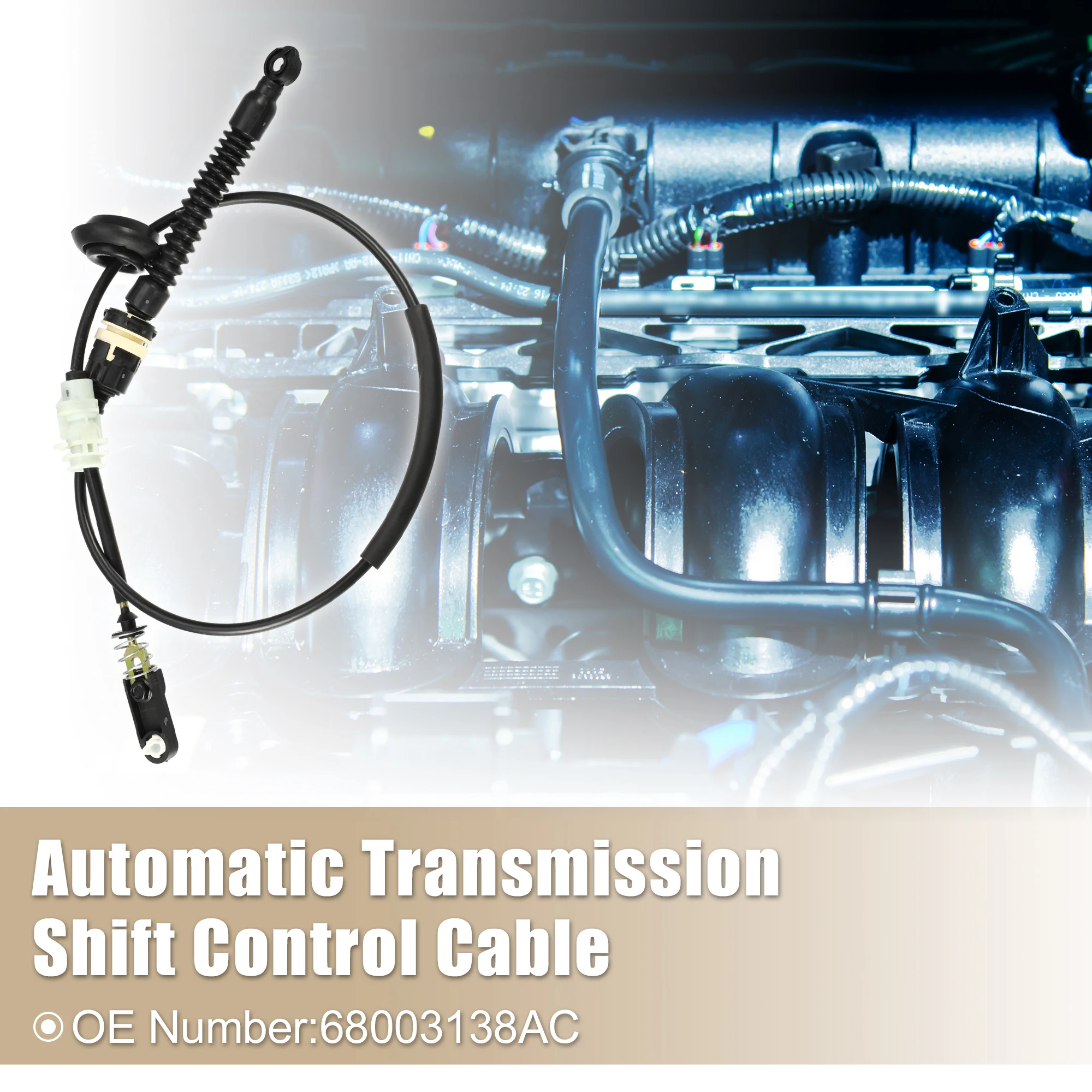 Automatic Transmission Shifter Cable No.68003138AC for Jeep Grand Cherokee (WK) Laredo 3.0L 3.7L 4.7L 2008 X Autohaux
