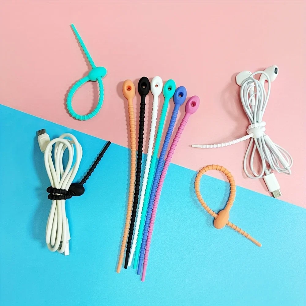Reusable Silicone Cable Organizer for Wire Management