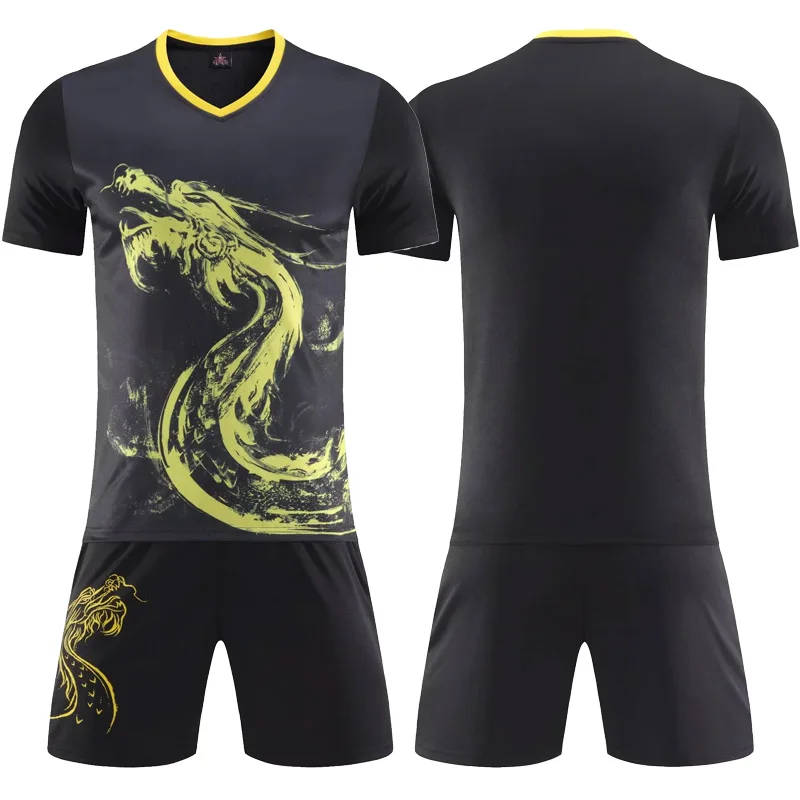 New Breathable Dragon Chinese Table Tennis Jerseys For Men Women Short Sleeve Ping Pong t shirt Table Tennis Uniforms Clothes