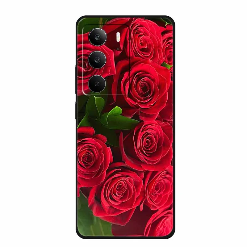 Fashion Black Silicone Soft Phone Case - Protective Back Cover