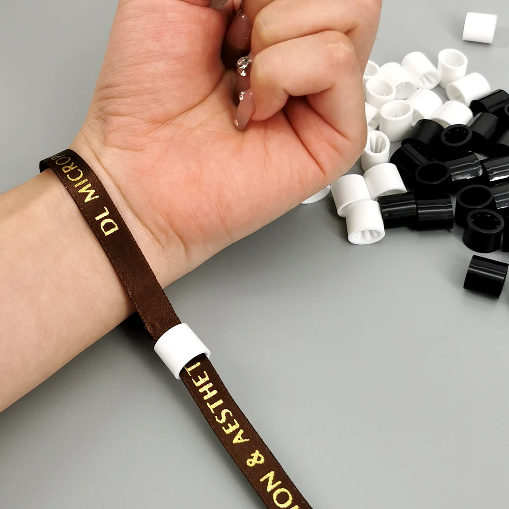 Barb Buckles Auto-lock Disposable Button for Ribbon Bracelet Wrist Band 50Pcs detachable stopper cord lock stopper cord stopper cord lock cord end lock