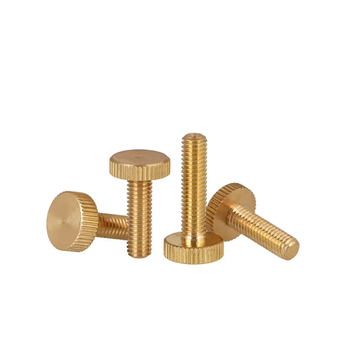 Brass Flat Head Knurled Hand Screw Bolt M3M4M5M6M8M10