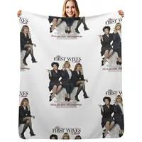 Affiche du film First Wives Club (1996) - Goldie Hawn, Bette Midler, Diane Keaton, couverture en fausse fourrure, couverture douce et chaude pour lit 1