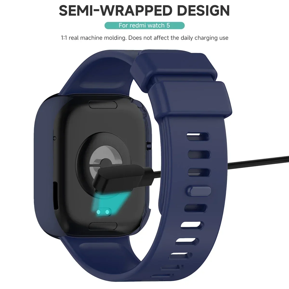Displayschutzhülle aus weichem TPU, rundum schützende Stoßstangenabdeckung für Redmi Watch 5 Lite/5, aktive Hülle für Redmi Watch 4/5 – Detail 12