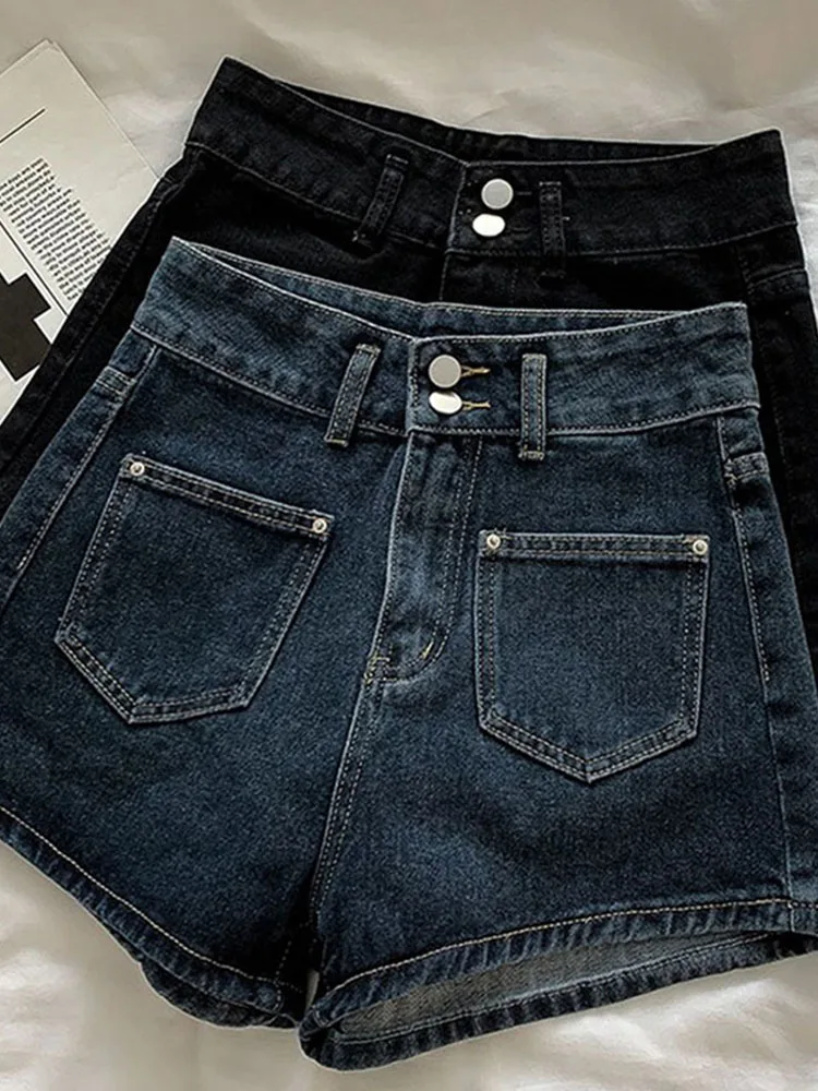 

Denim Shorts for Women 2023 Summer Women Fashion Black Shorts Vintage Streetwear Jean Shorts Women Clothing