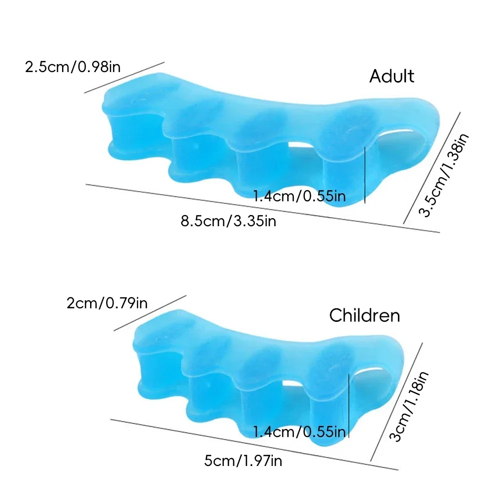 Lot de 2 séparateurs d'oignons en silicone souple, outil de soin des pieds_voghion.com