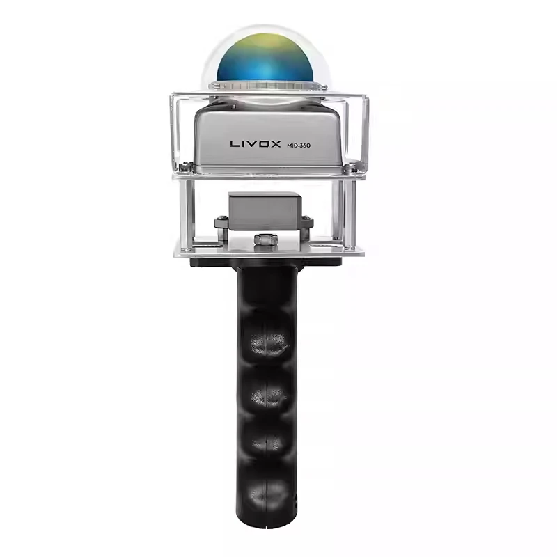 Livox Mid-360 solid-state laser radar protection bracket ,protective cover,base and Handheld IMU pole 4