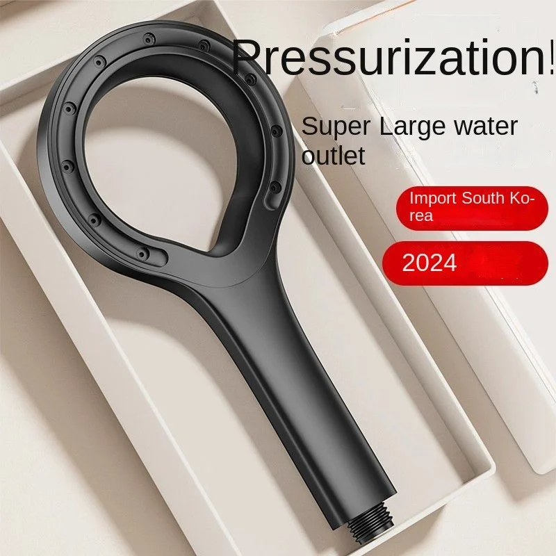 Description Picture 3 of itemPressurized Shower Head Water Saving Single Mode High Pressure Message Big Panel Booster Mixer Bathroom Faucet Accessories