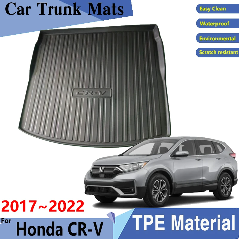 

Автомобильные коврики для багажника Honda CR V CRV CR-V Breeze 2017 2018 2019 2020 2021 MK5, Автомобильный задний грузовой поднос, задние накладки, аксессуары