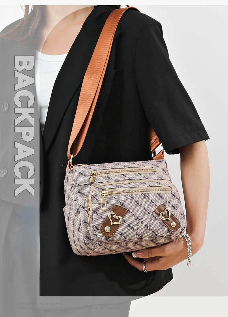 Borsa a tracolla da viaggio per madre anziana di mezza età, multi-tasca, da donna, 2023_voghion.com