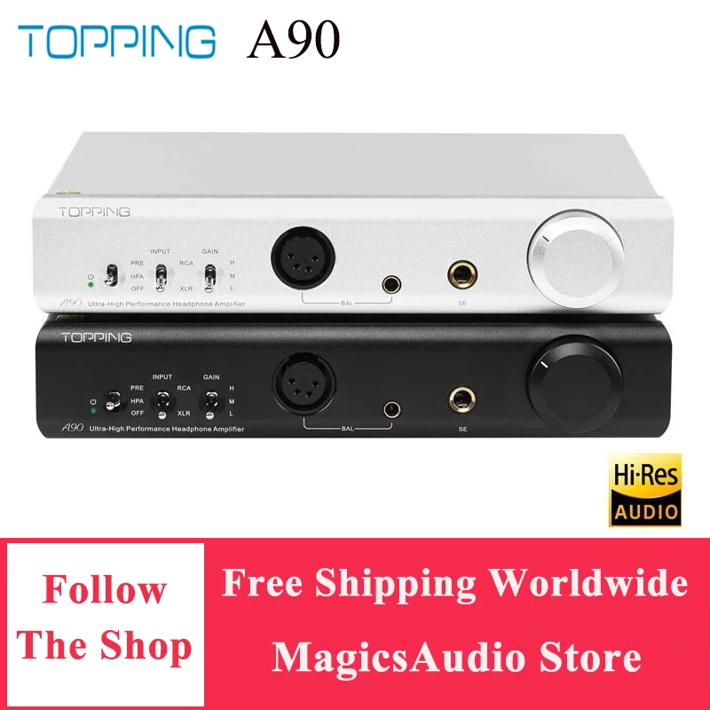 TOPPING A90 Headphone Amplifier Penuh 